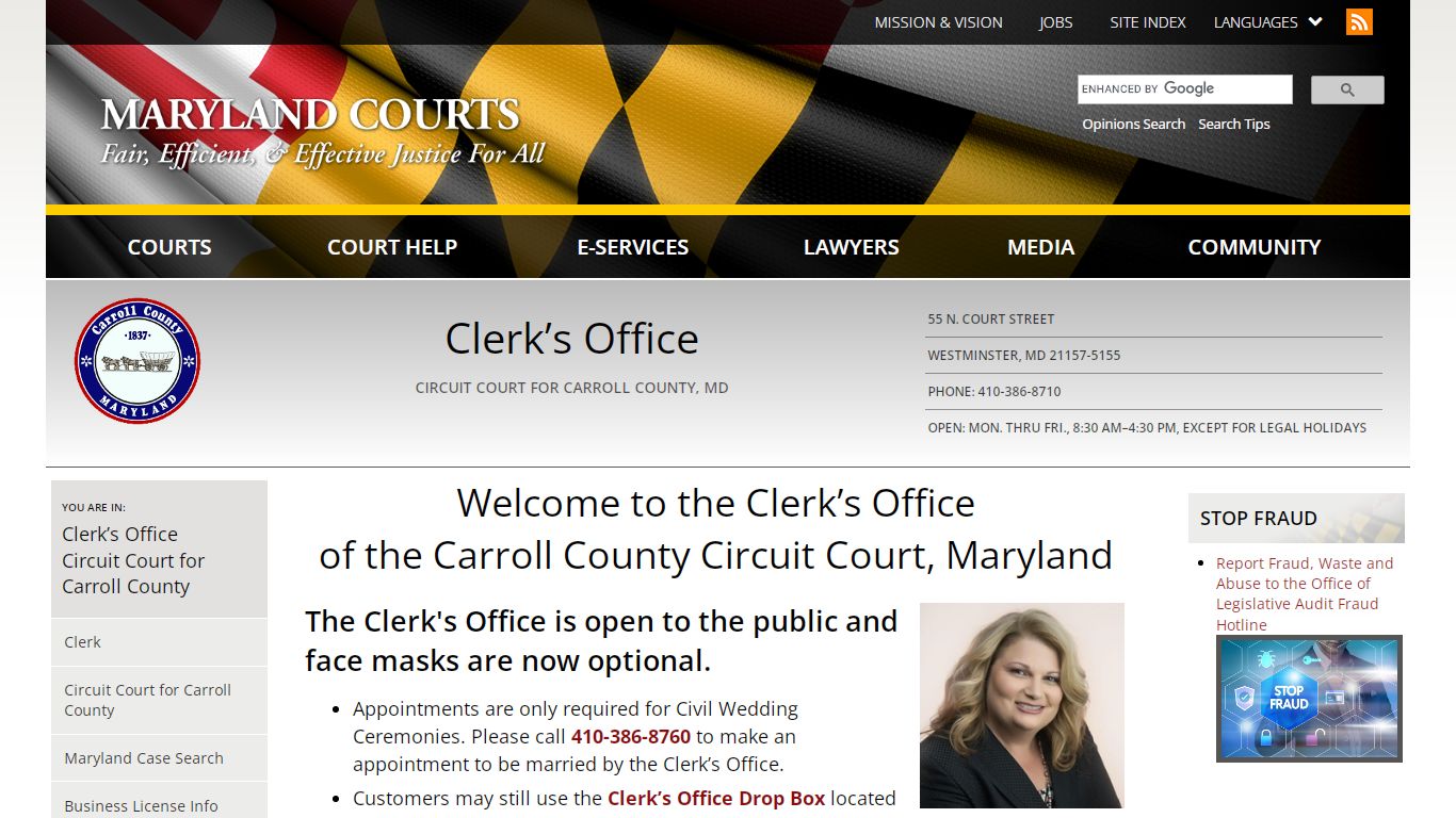 Welcome to the Clerk’s Office of the Carroll County Circuit Court ...